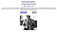Tablet Screenshot of bestgaymuscles.com